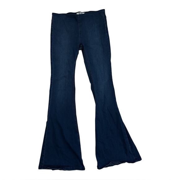 Free People We the Free Penny Pull-On Flare Jeans | Riviera True Blue Wash | 28 - Picture 3 of 10
